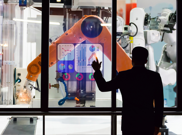 Engineer touchscreen factory.